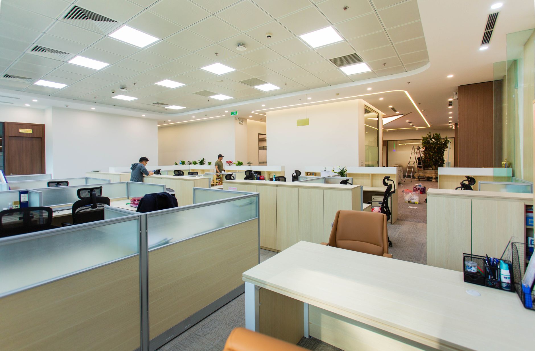 Elektroinštalácia open-space priestoru